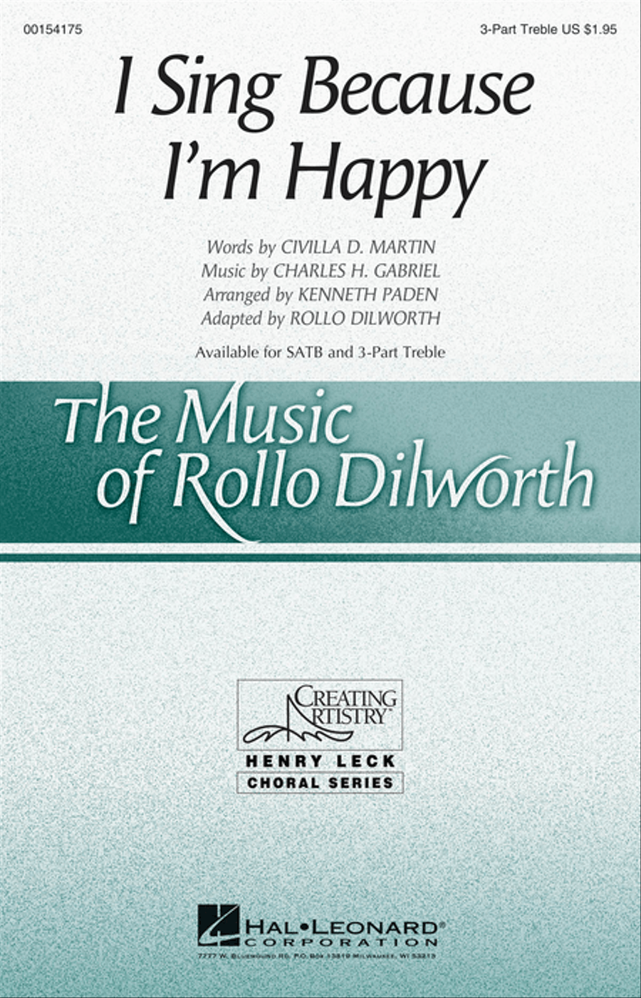I Sing Because I'm Happy 3-Part scores gallery preview page 1