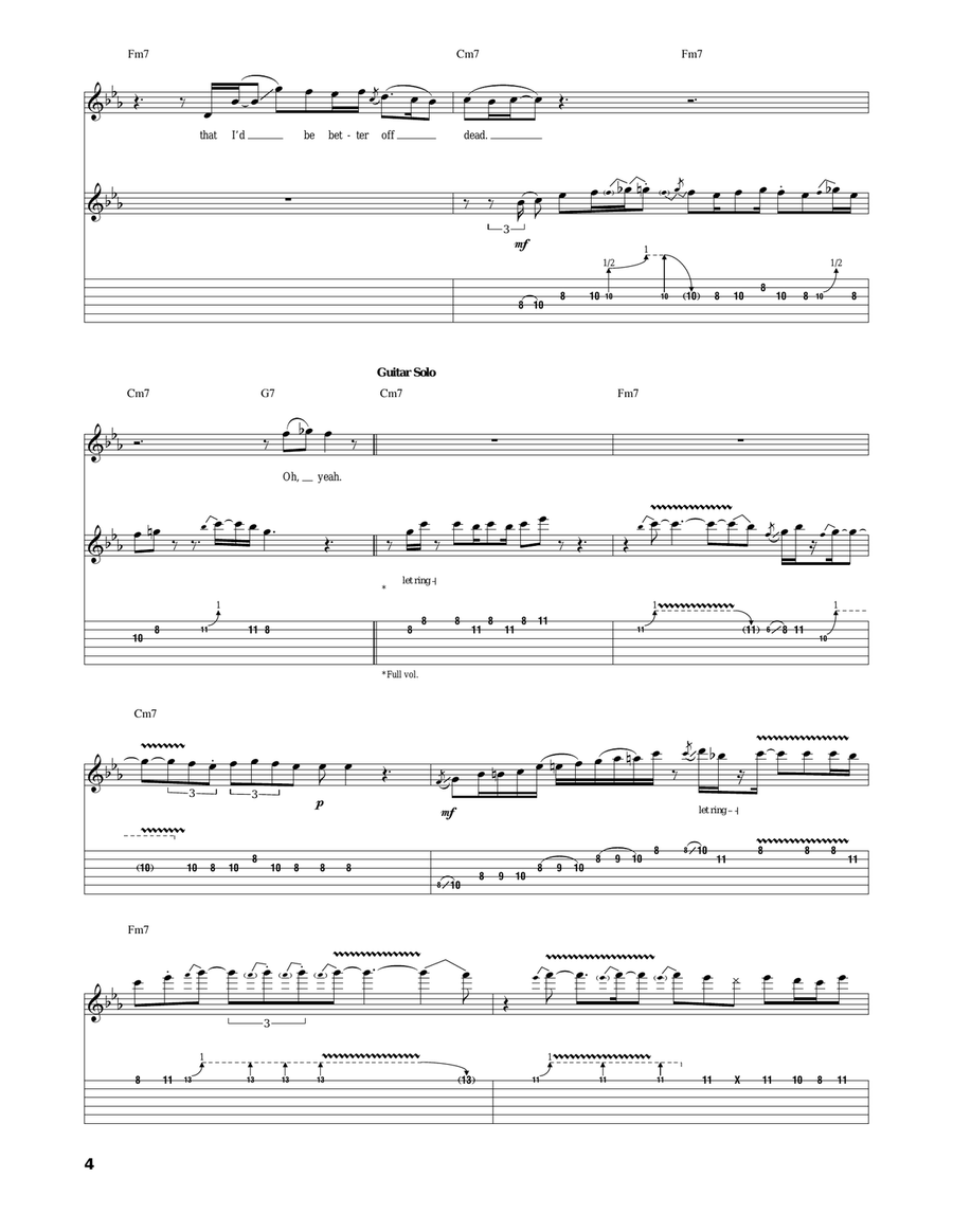 I Got A Mind To Give Up Living Acoustic Guitar scores gallery preview page 4