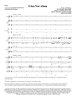 I Am Not Alone (arr. Heather Sorenson) - Full Score