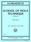 School Of Viola Technique, Volume I