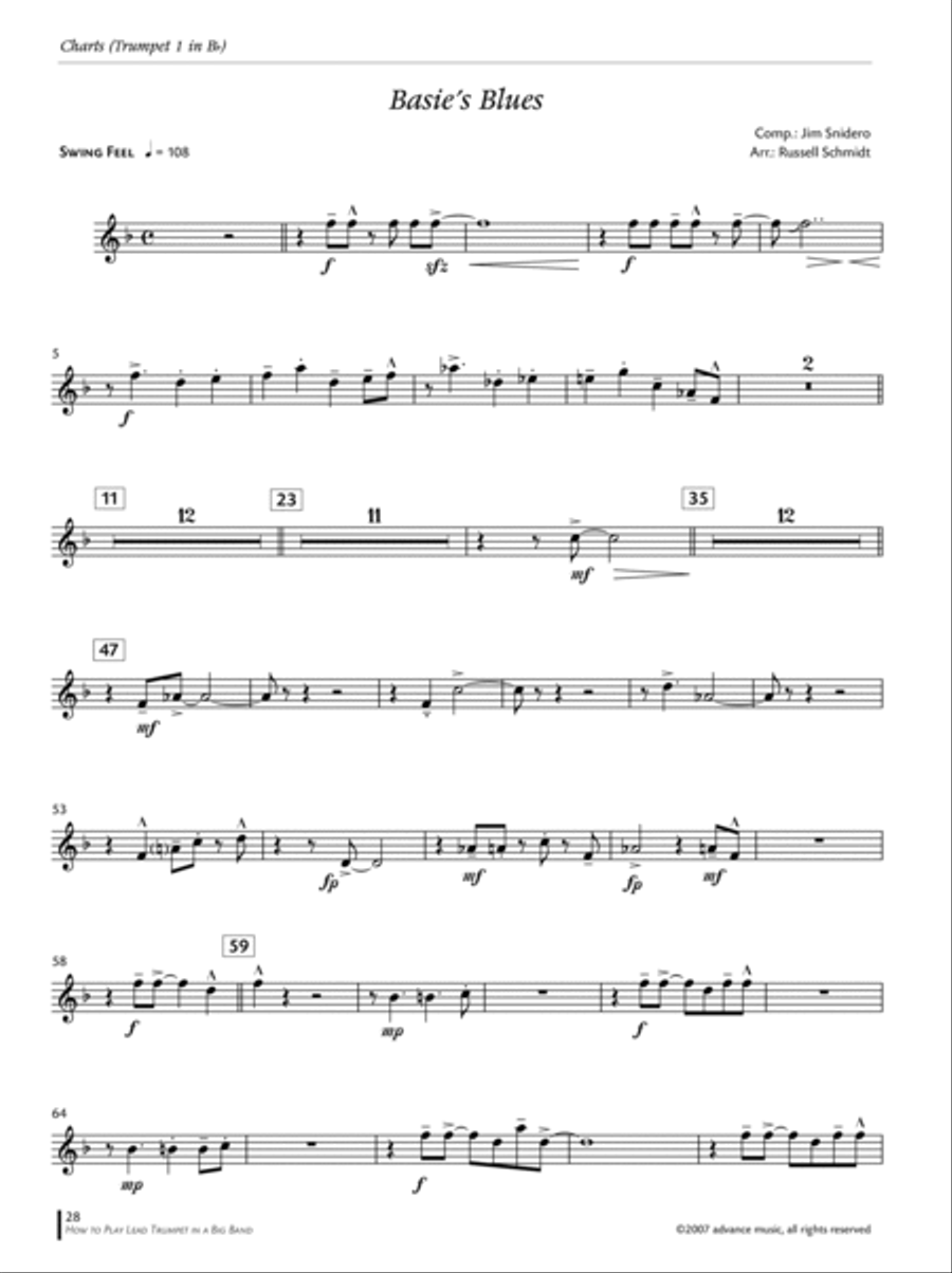 How to Play Lead Trumpet in a Big Band A Trumpet scores gallery preview page 5