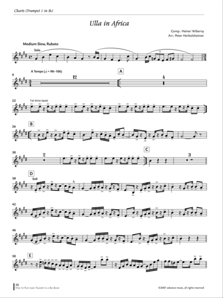 How to Play Lead Trumpet in a Big Band A Trumpet scores gallery preview page 6