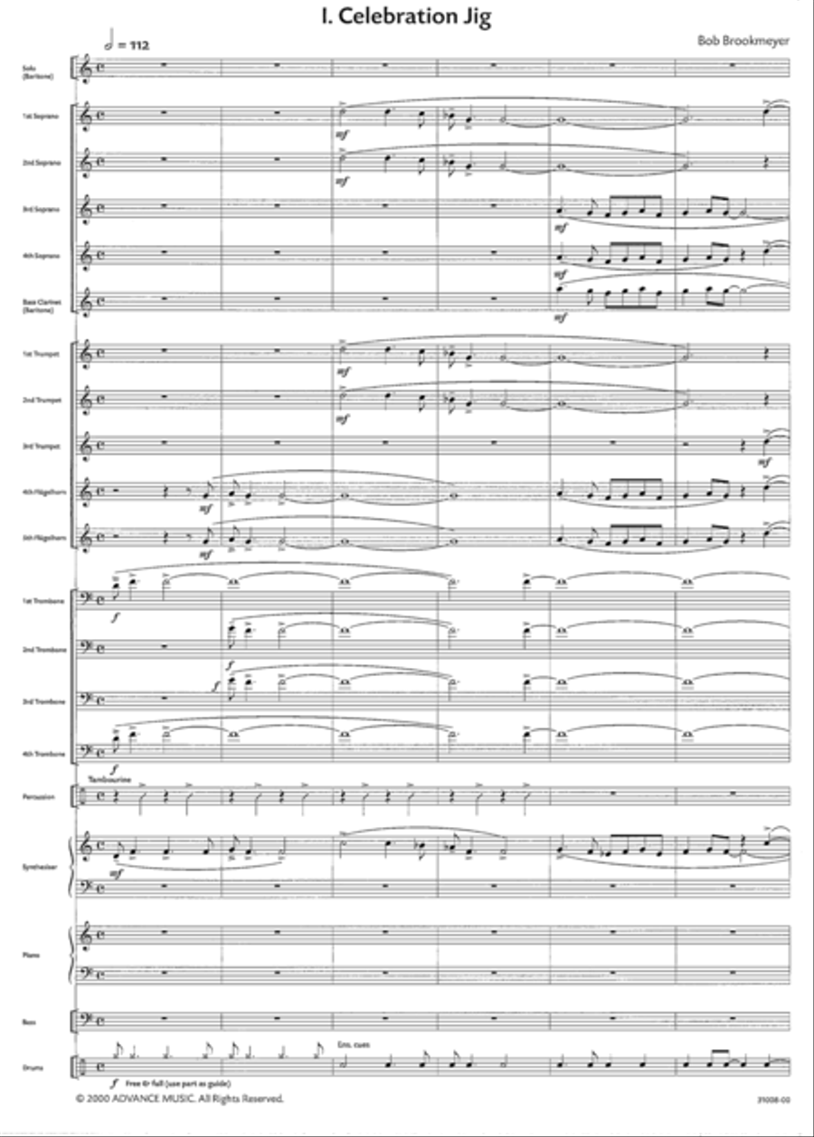 Celebration Suite -- I. Celebration Jig Jazz Ensemble scores gallery preview page 2