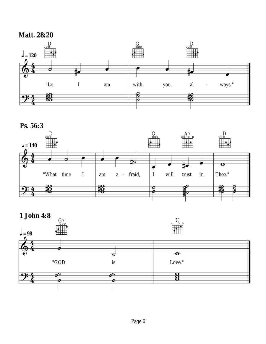 Scriptural Melodies-Pre-Kindergarten and Kindergarten Piano, Vocal scores gallery preview page 6