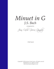 Minuet in G - J.S. Bach (arr. for Strings by Juan Guerra)