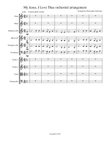 My Jesus, I Love Thee orchestral arrangement