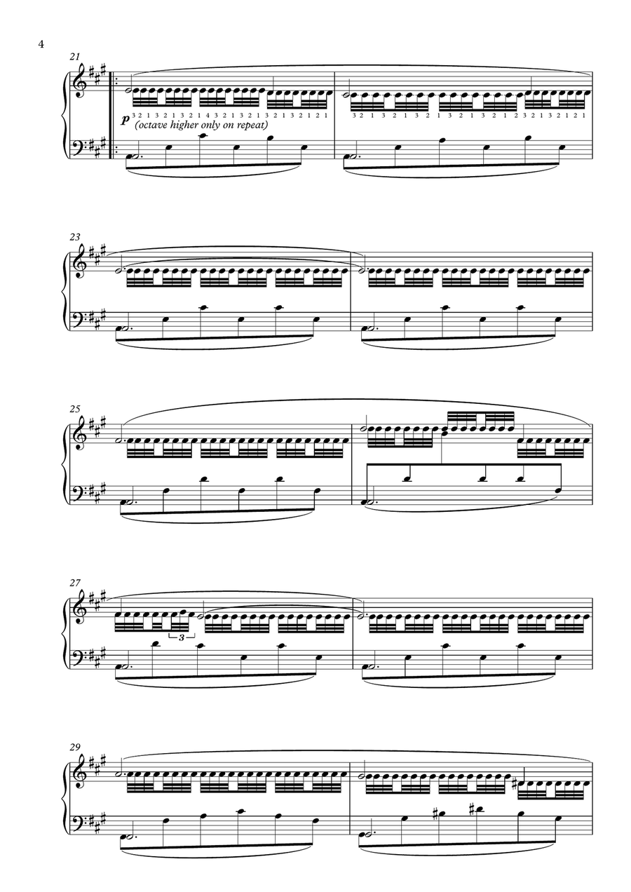 Recuerdos De La Alhambra Recuerdos De La Alhambra Piano Solo scores gallery preview page 4