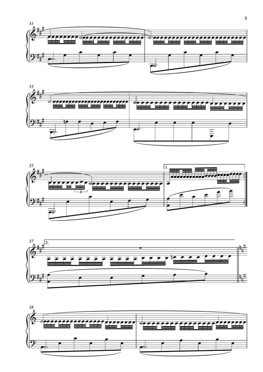 Recuerdos De La Alhambra Recuerdos De La Alhambra Piano Solo scores gallery preview page 5