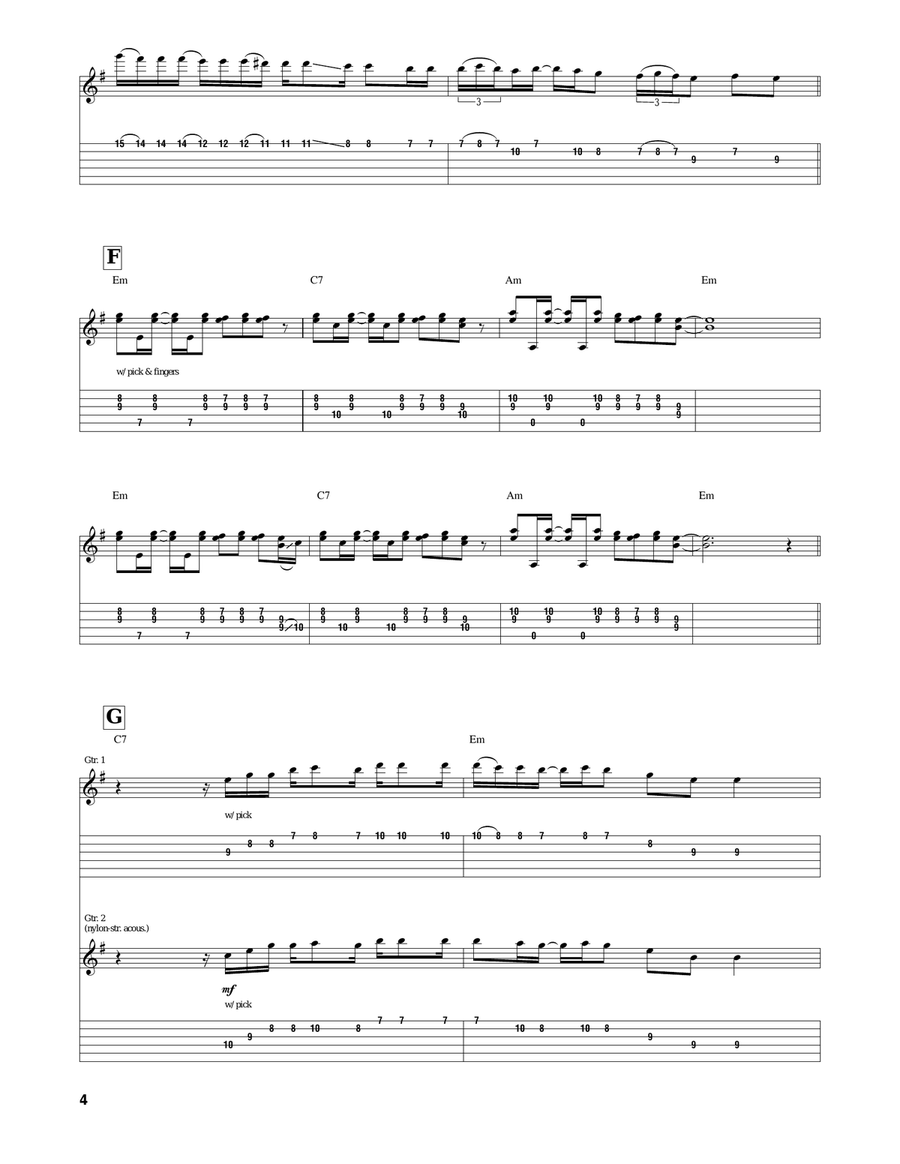 Mario Takes A Walk Mario Takes A Walk Acoustic Guitar scores gallery preview page 4