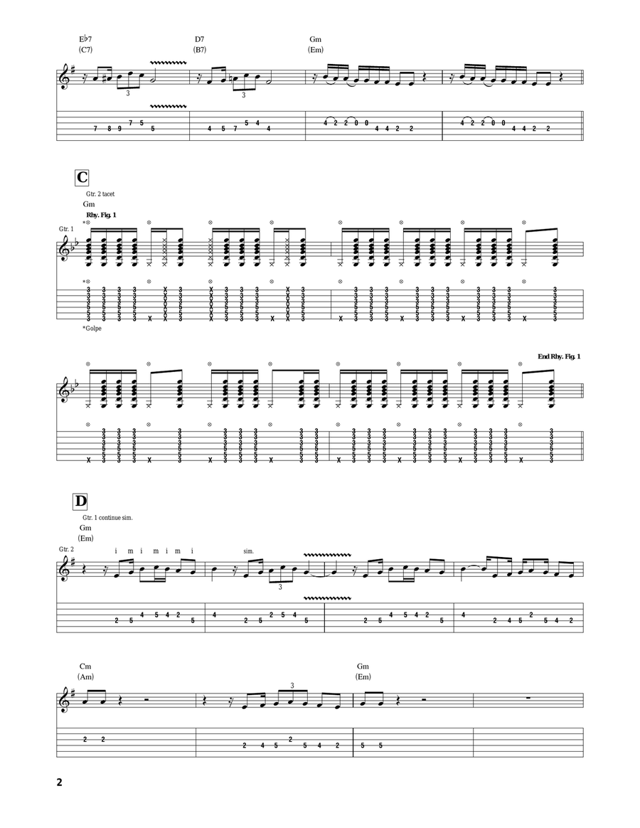 Cafe Mocha Cafe Mocha Acoustic Guitar scores gallery preview page 2