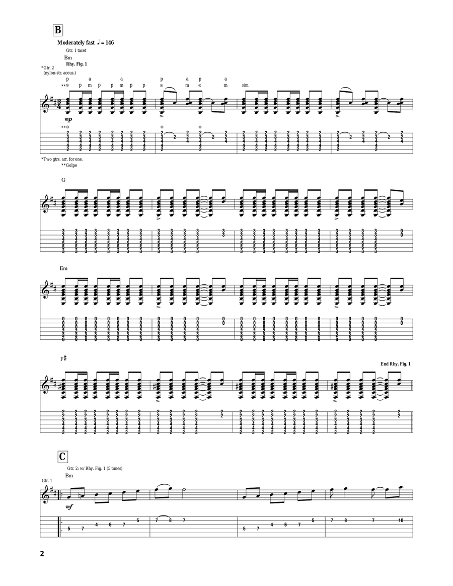 Luna Llena Luna Llena Acoustic Guitar scores gallery preview page 2