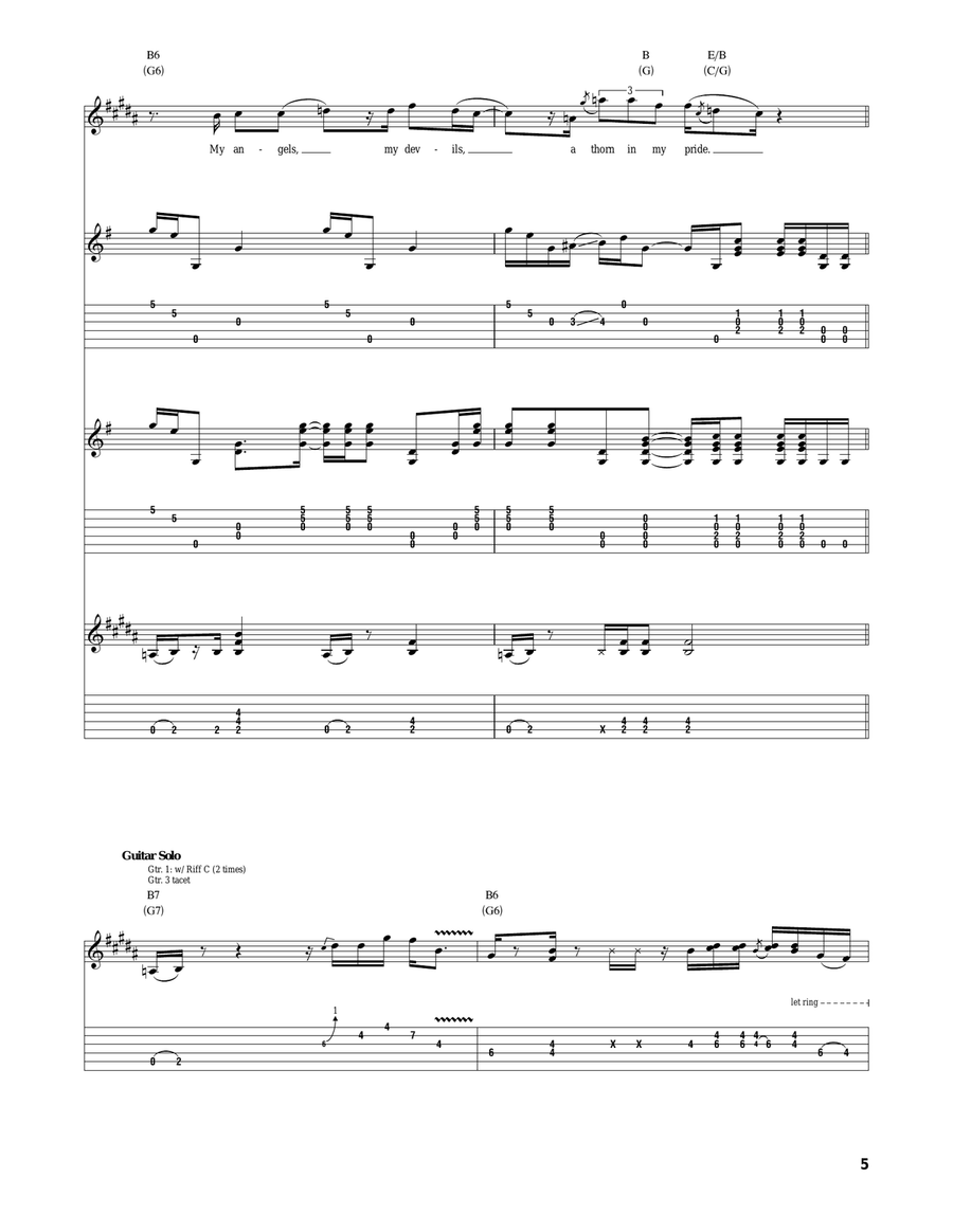 Thorn In My Pride Thorn In My Pride Acoustic Guitar scores gallery preview page 5