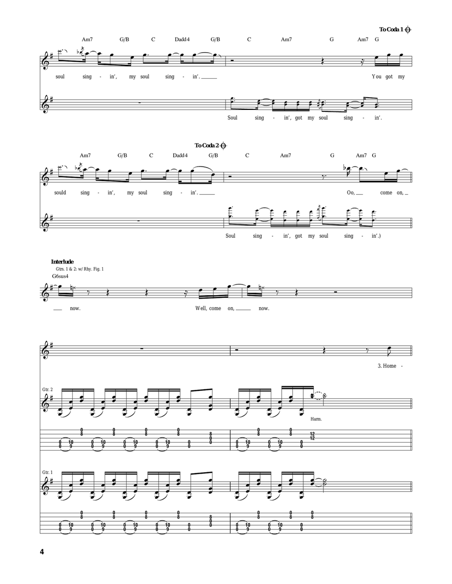 Soul Singing Soul Singing Acoustic Guitar scores gallery preview page 4