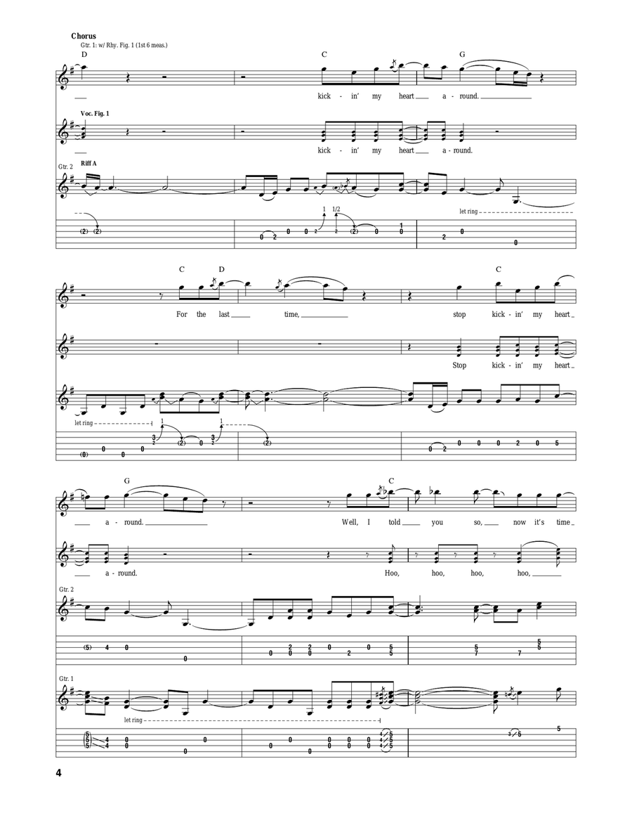 Kickin' My Heart Around Kickin' My Heart Around Acoustic Guitar scores gallery preview page 4
