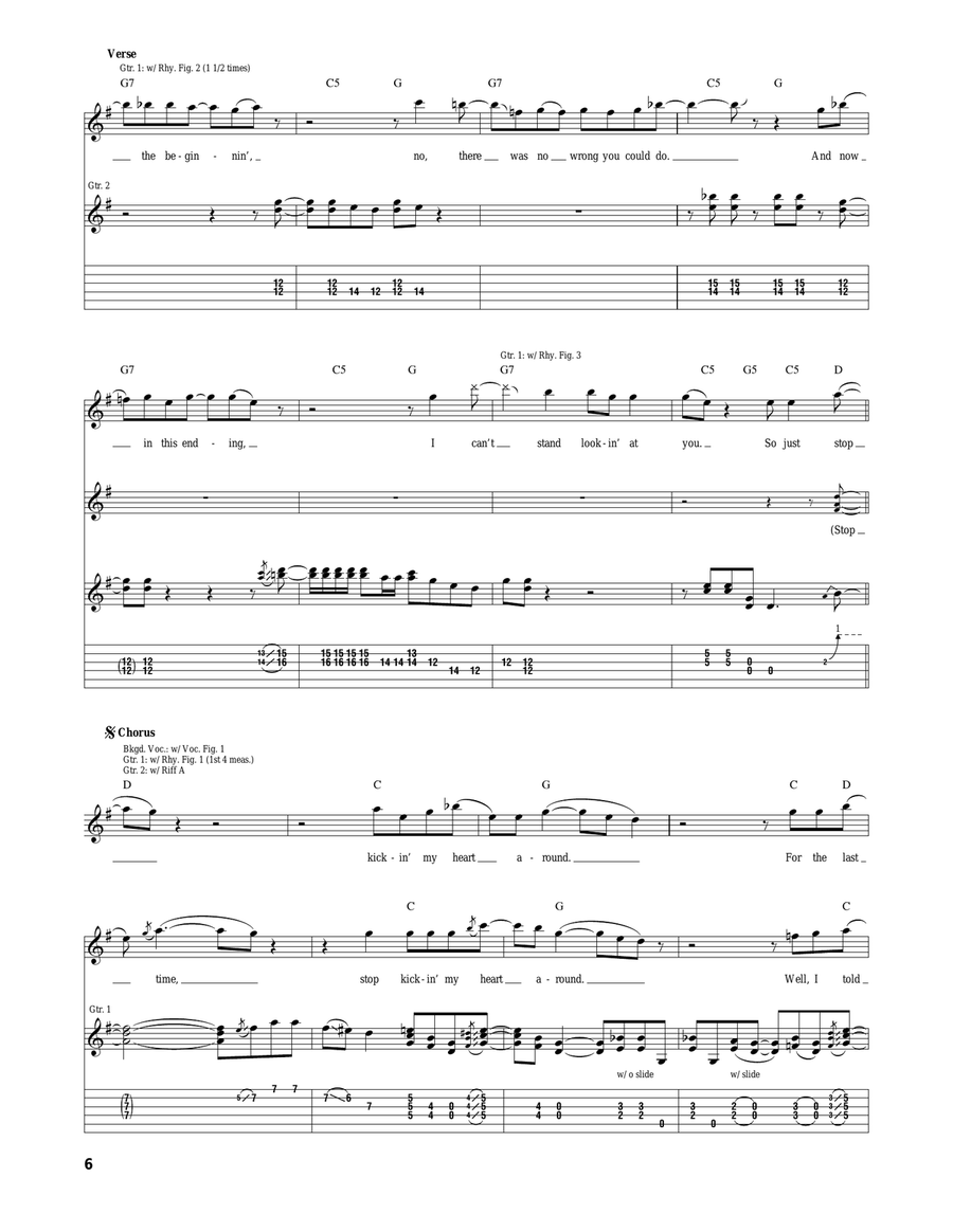 Kickin' My Heart Around Kickin' My Heart Around Acoustic Guitar scores gallery preview page 6