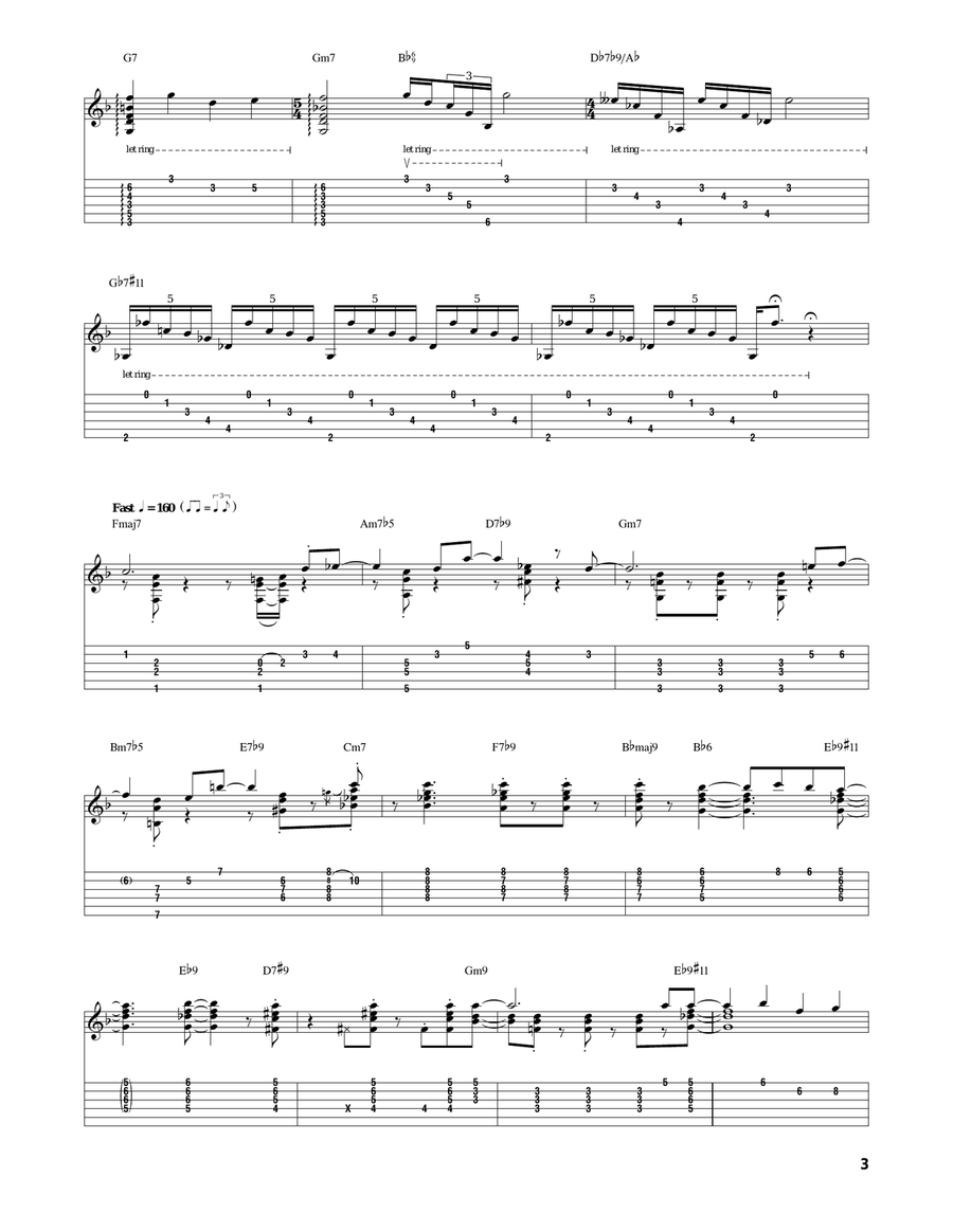 It Could Happen To You It Could Happen To You Electric Guitar scores gallery preview page 3