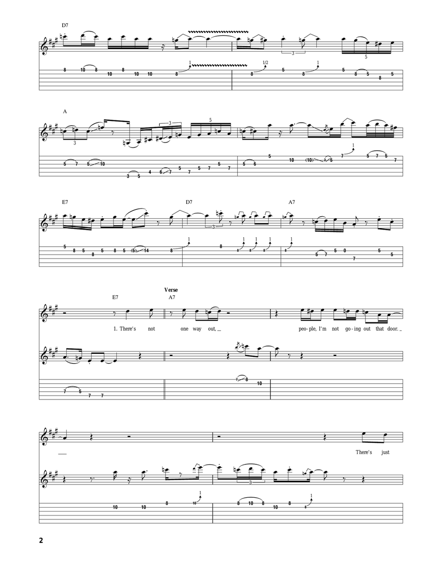 One Way Out One Way Out Acoustic Guitar scores gallery preview page 2