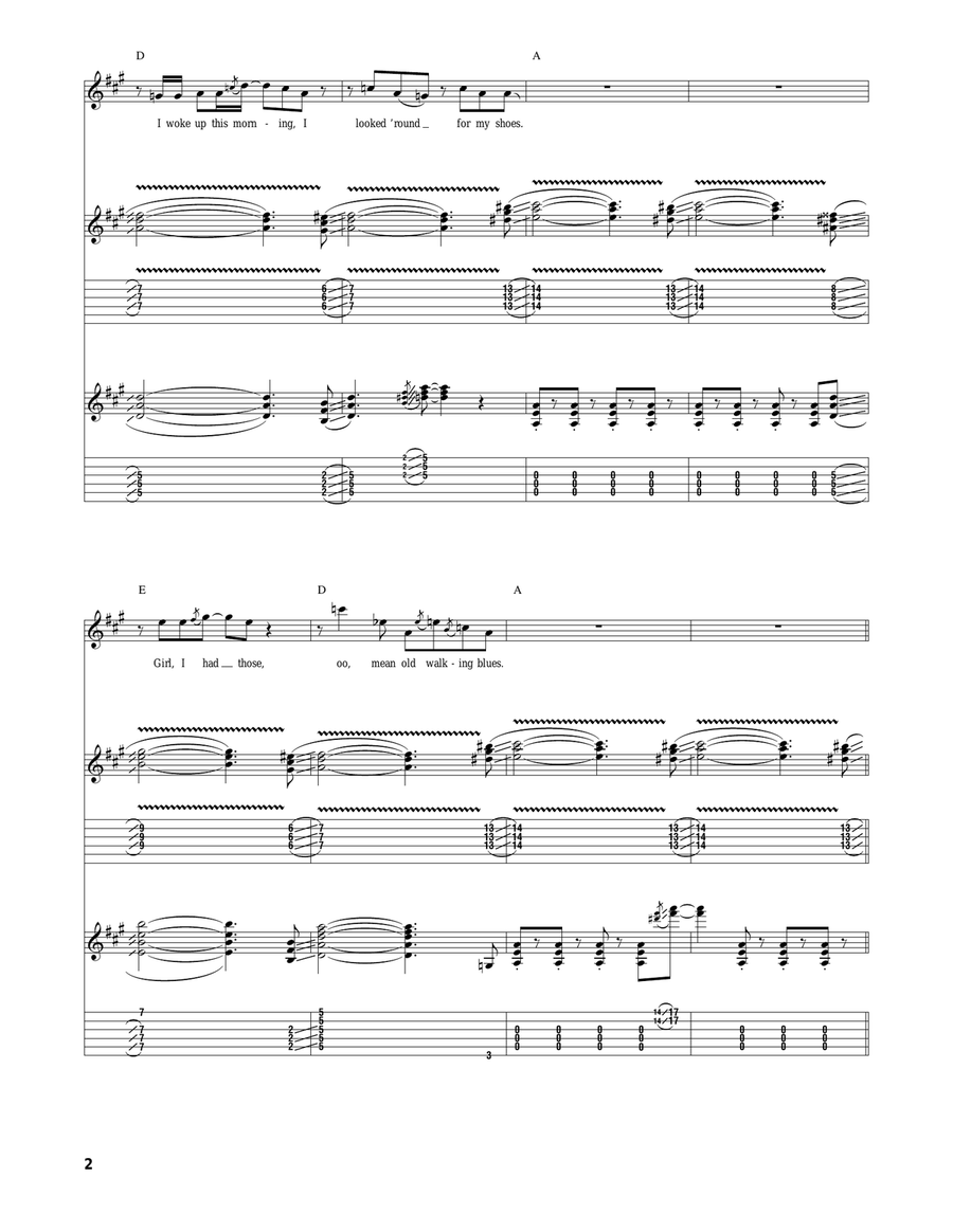 Walkin' Blues Walkin' Blues Acoustic Guitar scores gallery preview page 2