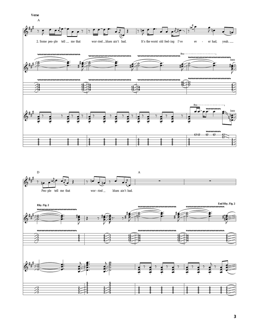 Walkin' Blues Walkin' Blues Acoustic Guitar scores gallery preview page 3