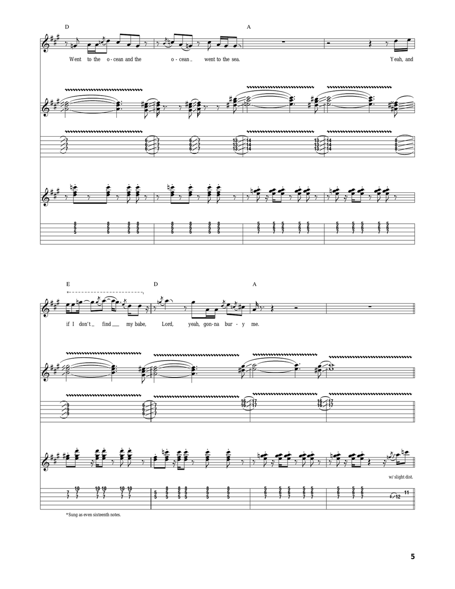 Walkin' Blues Walkin' Blues Acoustic Guitar scores gallery preview page 5