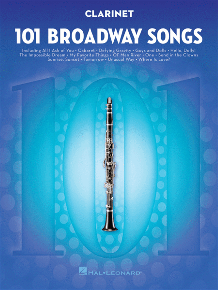 101 Broadway Songs for Clarinet Clarinet Solo scores gallery preview page 1