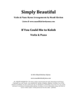 If You Could Hie to Kolob (Violin & Piano)