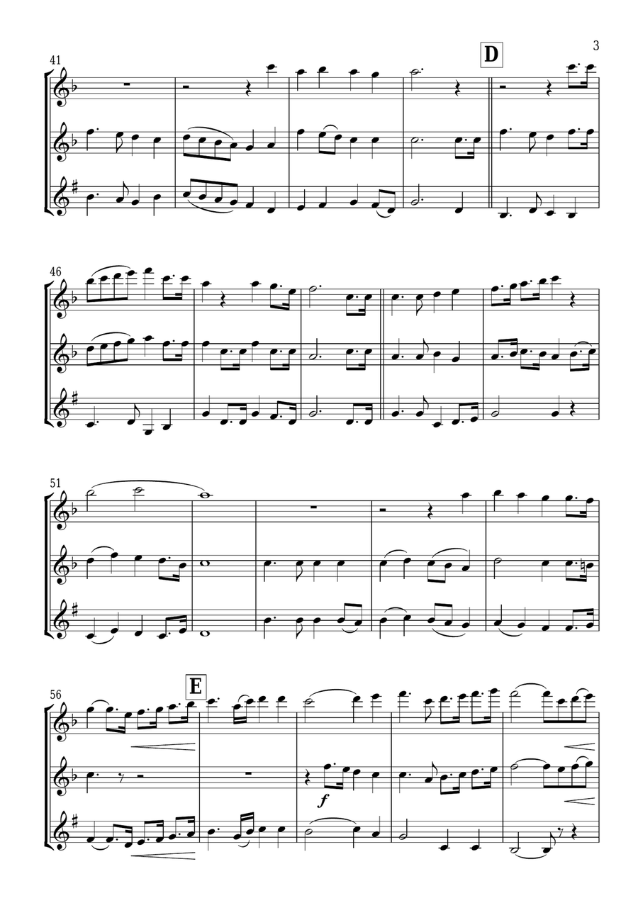 American Revolution Medley Woodwind Trio scores gallery preview page 4