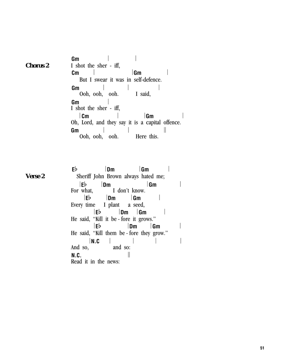I Shot The Sheriff I Shot The Sheriff Ukulele scores gallery preview page 2