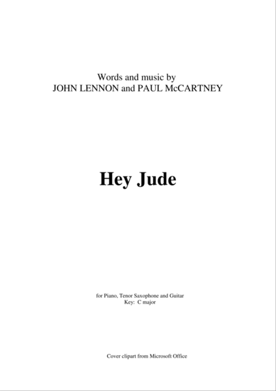 Hey Jude Piano, Vocal, Guitar scores gallery preview page 2