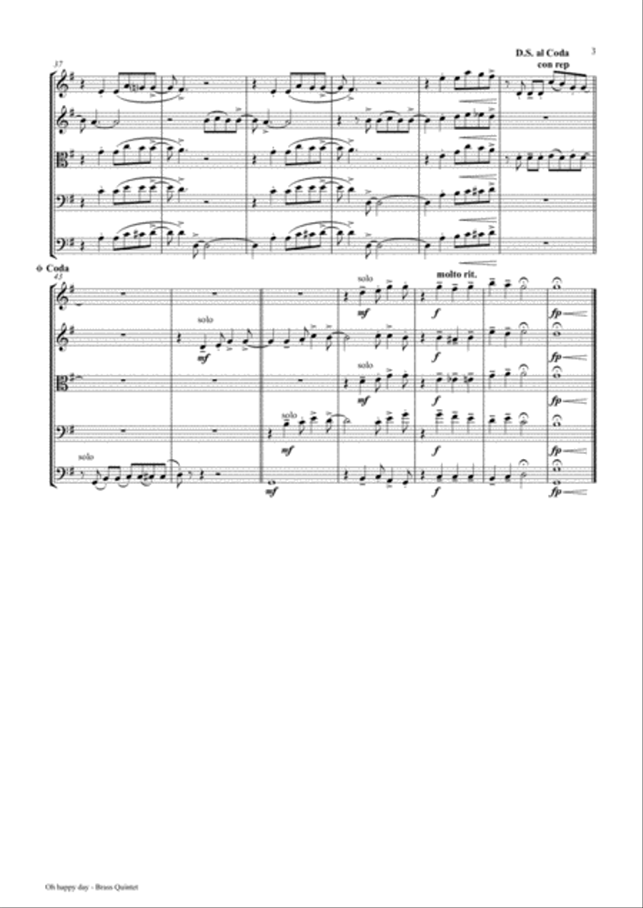 Oh happy day - Christmas Song - Gospel - String Orchestra String Orchestra scores gallery preview page 4