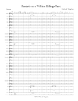 Fantasia on a William Billings Tune (Score)