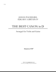 The Best Canon in D for Violin and Guitar (arranged)