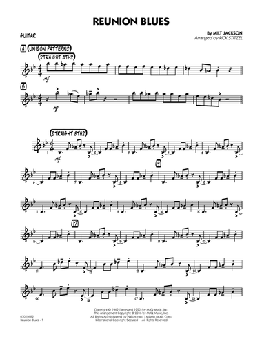 Reunion Blues - Guitar