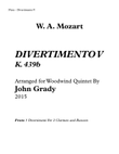 Divertimento #5 for Woodwind Quintet, K. 439
