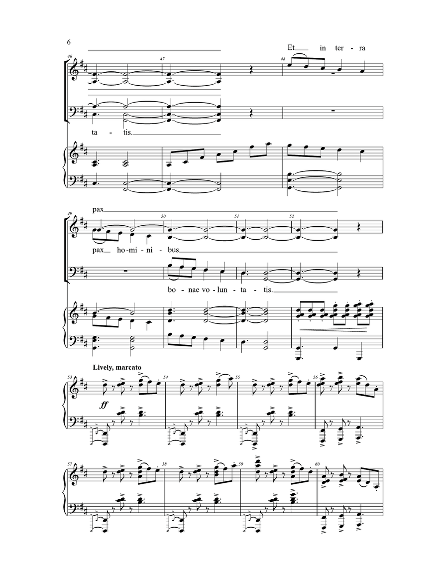 Gloria in Excelsis Deo Gloria in Excelsis Deo 4-Part scores gallery preview page 5