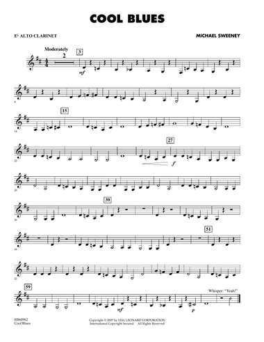 Cool Blues - Eb Alto Clarinet