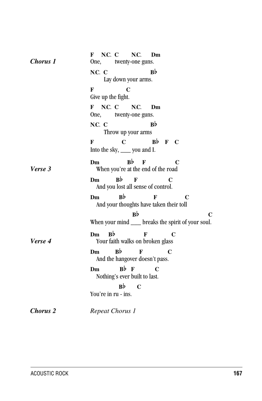 21 Guns 21 Guns Ukulele scores gallery preview page 2