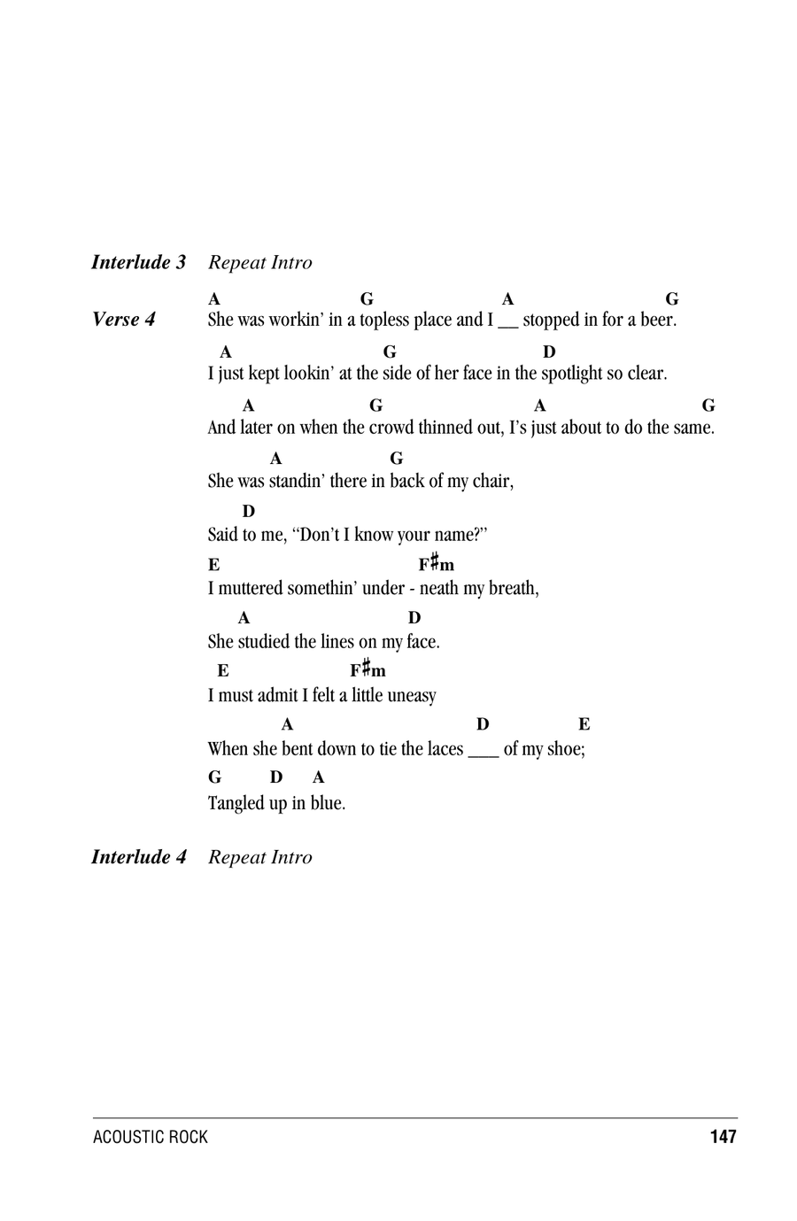 Tangled Up In Blue Ukulele scores gallery preview page 3
