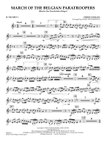 March Of The Belgian Paratroopers - Bb Trumpet 1