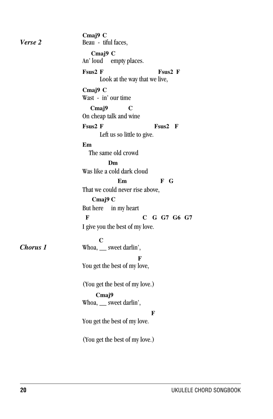 Best Of My Love Best Of My Love Ukulele scores gallery preview page 2
