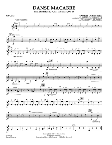 Danse Macabre - Violin 2