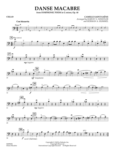 Danse Macabre - Cello
