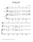 In Like A Lion: A Children's Song For March