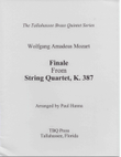 Finale from String Quartet, K. 387