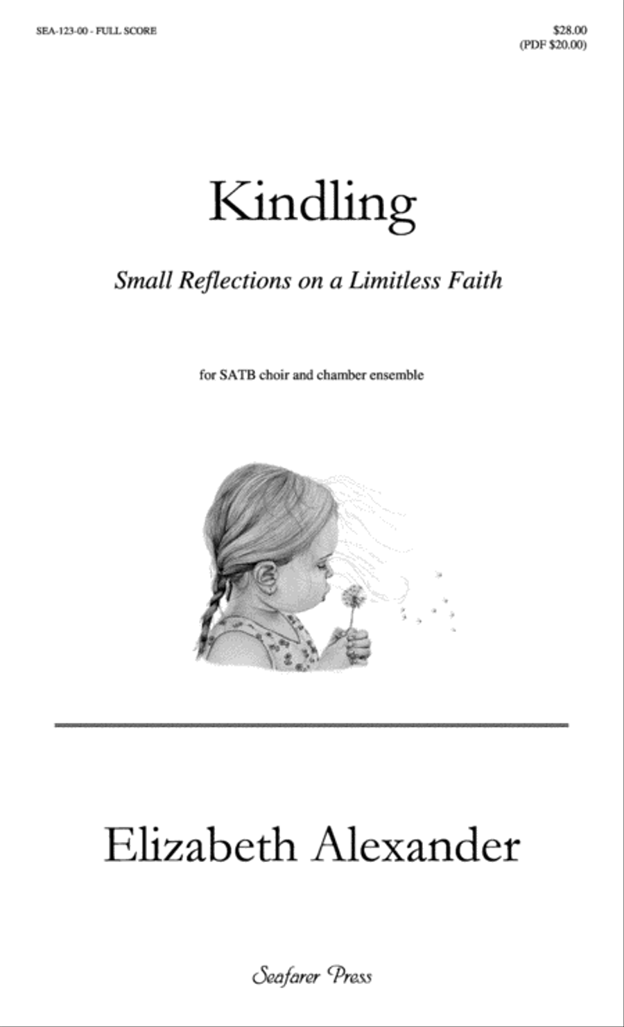 Kindling: Small Reflections on a Limitless Faith 4-Part scores gallery preview page 1
