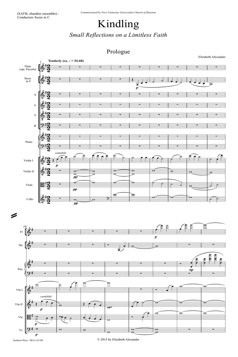 Kindling: Small Reflections on a Limitless Faith 4-Part scores gallery preview page 7