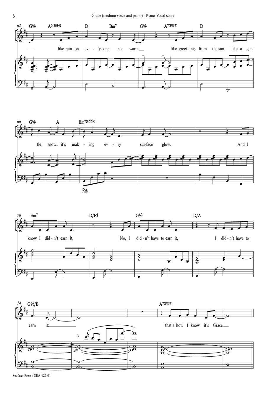 Grace Grace Piano, Vocal scores gallery preview page 7