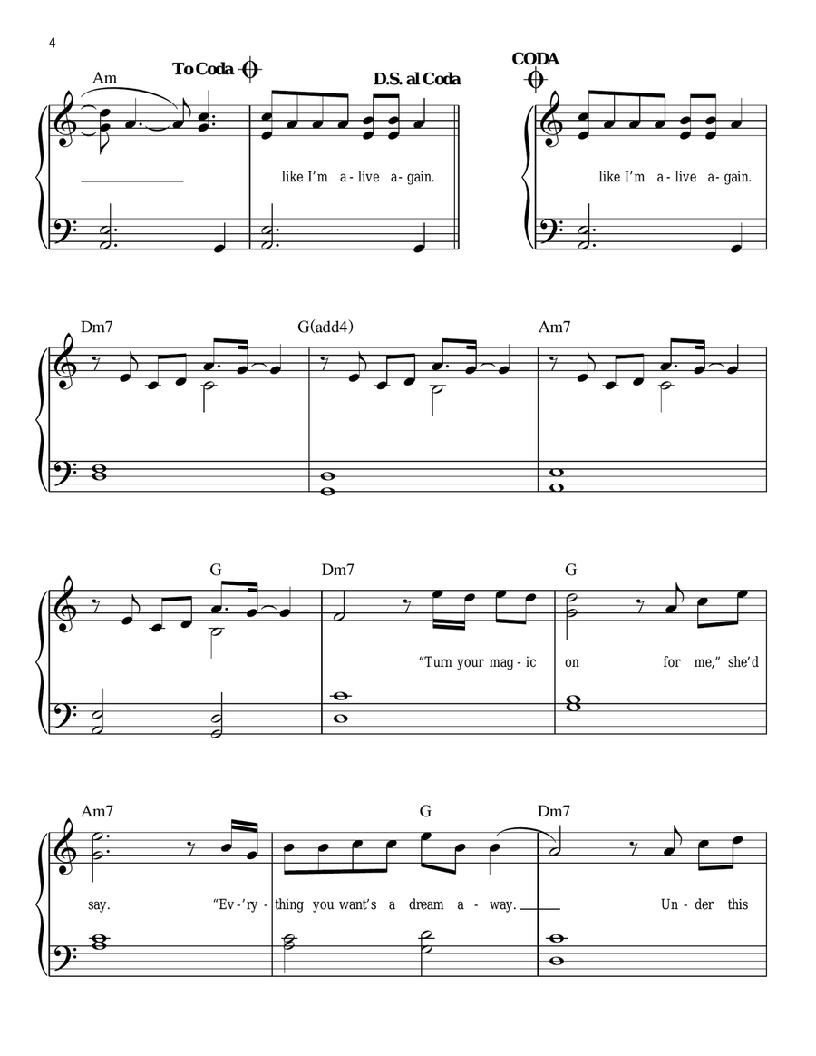 Adventure Of A Lifetime Adventure Of A Lifetime Easy Piano scores gallery preview page 4