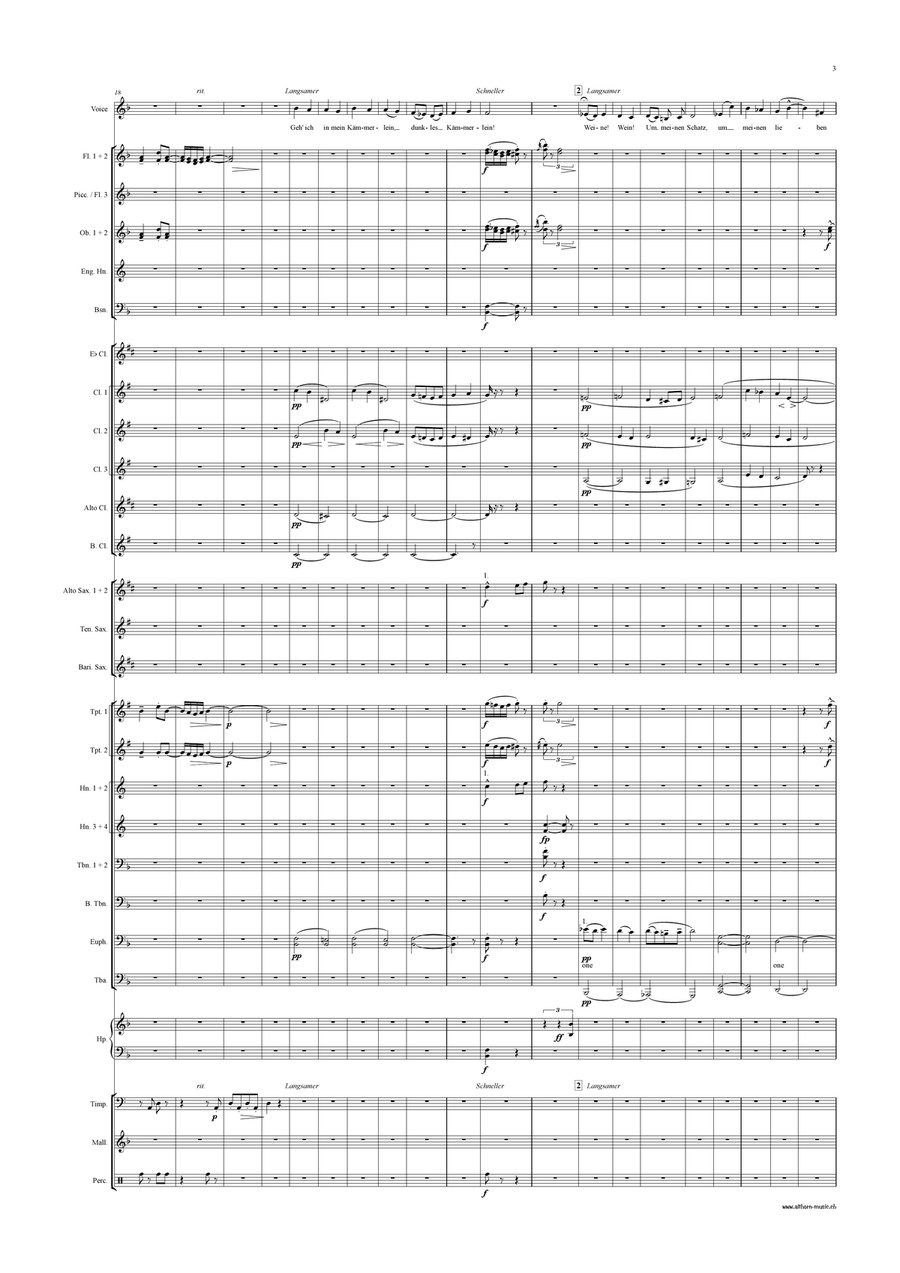 Lieder eines fahrenden Gesellen Concert Band scores gallery preview page 4