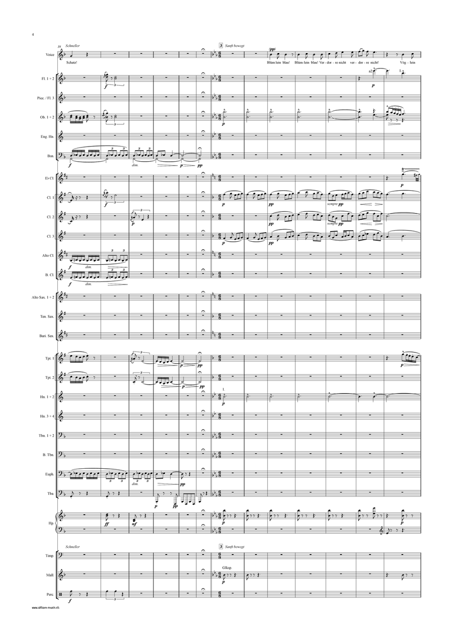 Lieder eines fahrenden Gesellen Concert Band scores gallery preview page 5